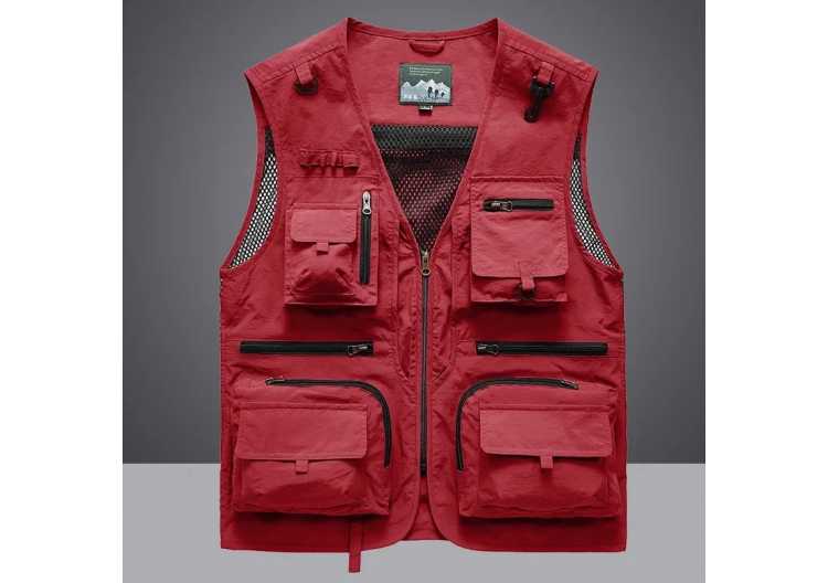 7XL 14 Pockets Summer New Men US Tactical Hiking Fishing Vest Man Photographer Waistcoat Mesh Cargo Sleeveless Jacket Tool Vest