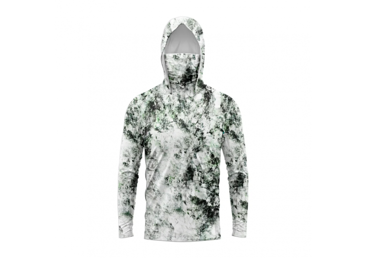Men Hood Fishing Shirt long sleeve fishing t shirt uv protection Fishing Apparel