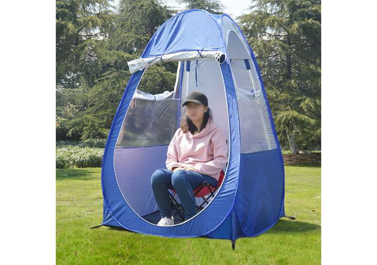 Portable Outdoor Fishing Tent UV-protection Tent Pop Up Single Tent Automatic Instant Tent Rain Shading Tent Windows