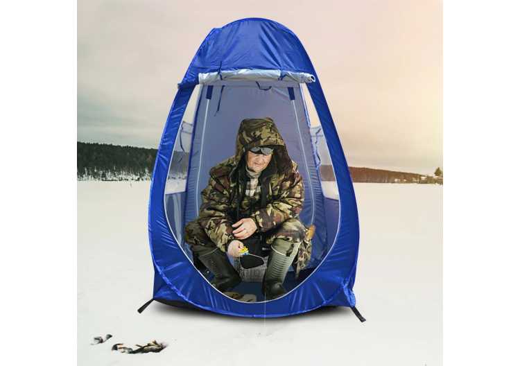 Portable Outdoor Fishing Tent UV-protection Tent Pop Up Single Tent Automatic Instant Tent Rain Shading Tent Windows