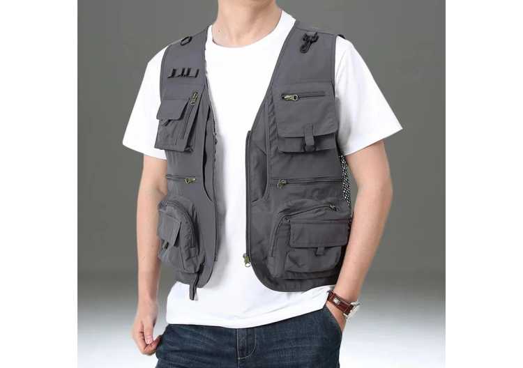 7XL 14 Pockets Summer New Men US Tactical Hiking Fishing Vest Man Photographer Waistcoat Mesh Cargo Sleeveless Jacket Tool Vest