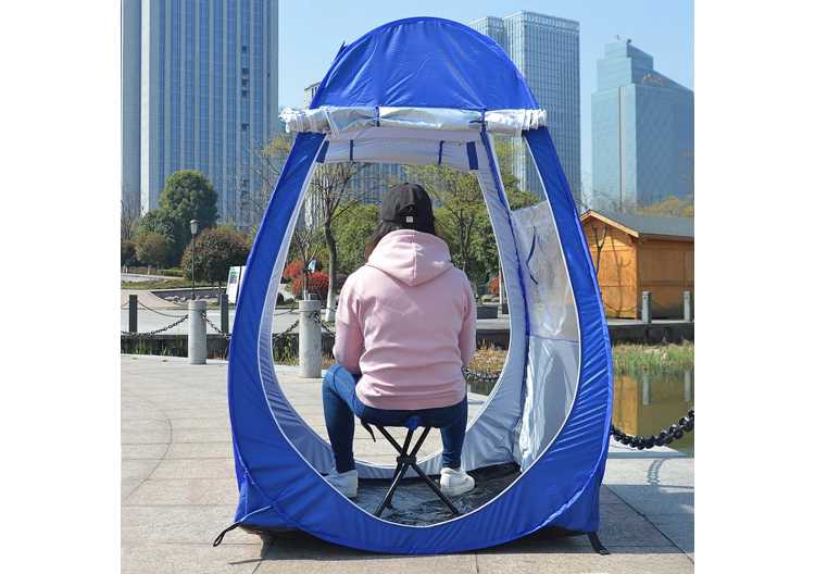 Portable Outdoor Fishing Tent UV-protection Tent Pop Up Single Tent Automatic Instant Tent Rain Shading Tent Windows