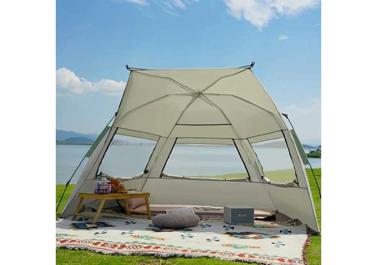 Fishing tent Portable Canopy Beach Tent Pop-up Sunshade Automatic setup Camping Tent Windproof and Sunscreen Sun Shelter Canopy