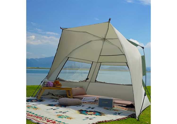Fishing tent Portable Canopy Beach Tent Pop-up Sunshade Automatic setup Camping Tent Windproof and Sunscreen Sun Shelter Canopy