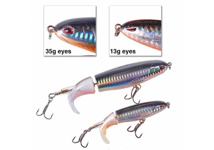 10cm/14cm Topwater Fishing Lure Topwater Rotating Tail Lure / Splash Bait Artificial Bait Hard Plopper Soft Rotating Tail Fishing Tackle Fishing Bait