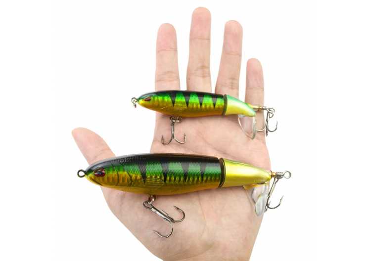 10cm/14cm Topwater Fishing Lure Topwater Rotating Tail Lure / Splash Bait Artificial Bait Hard Plopper Soft Rotating Tail Fishing Tackle Fishing Bait